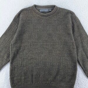 OSCAR‎ DE LA RENTA BASKET WEAVE CABLE KNIT SWEATER LARGE